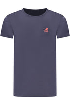 US GRAND Herren-T-Shirt mit kurzen Ärmeln, blau