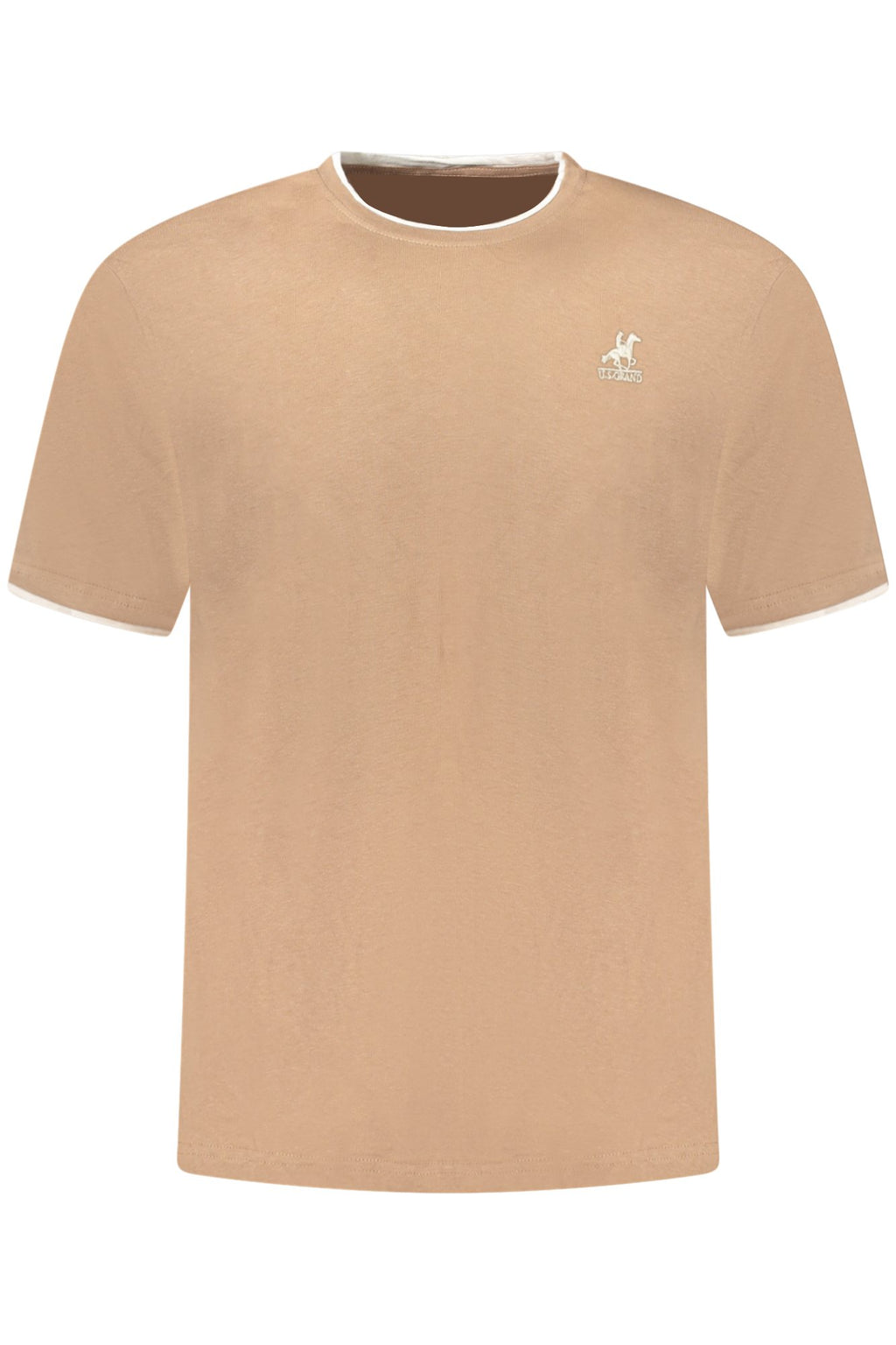 US GRAND Herren-T-Shirt mit kurzen Ärmeln, braun