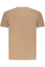 US GRAND Herren-T-Shirt mit kurzen Ärmeln, braun