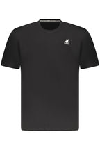 US GRAND Herren-T-Shirt, schwarz, kurzärmelig