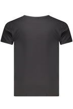 US GRAND Herren-T-Shirt, schwarz, kurzärmelig