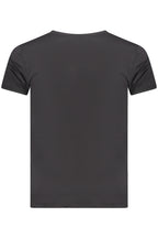 US GRAND Herren-T-Shirt, schwarz, kurzärmelig