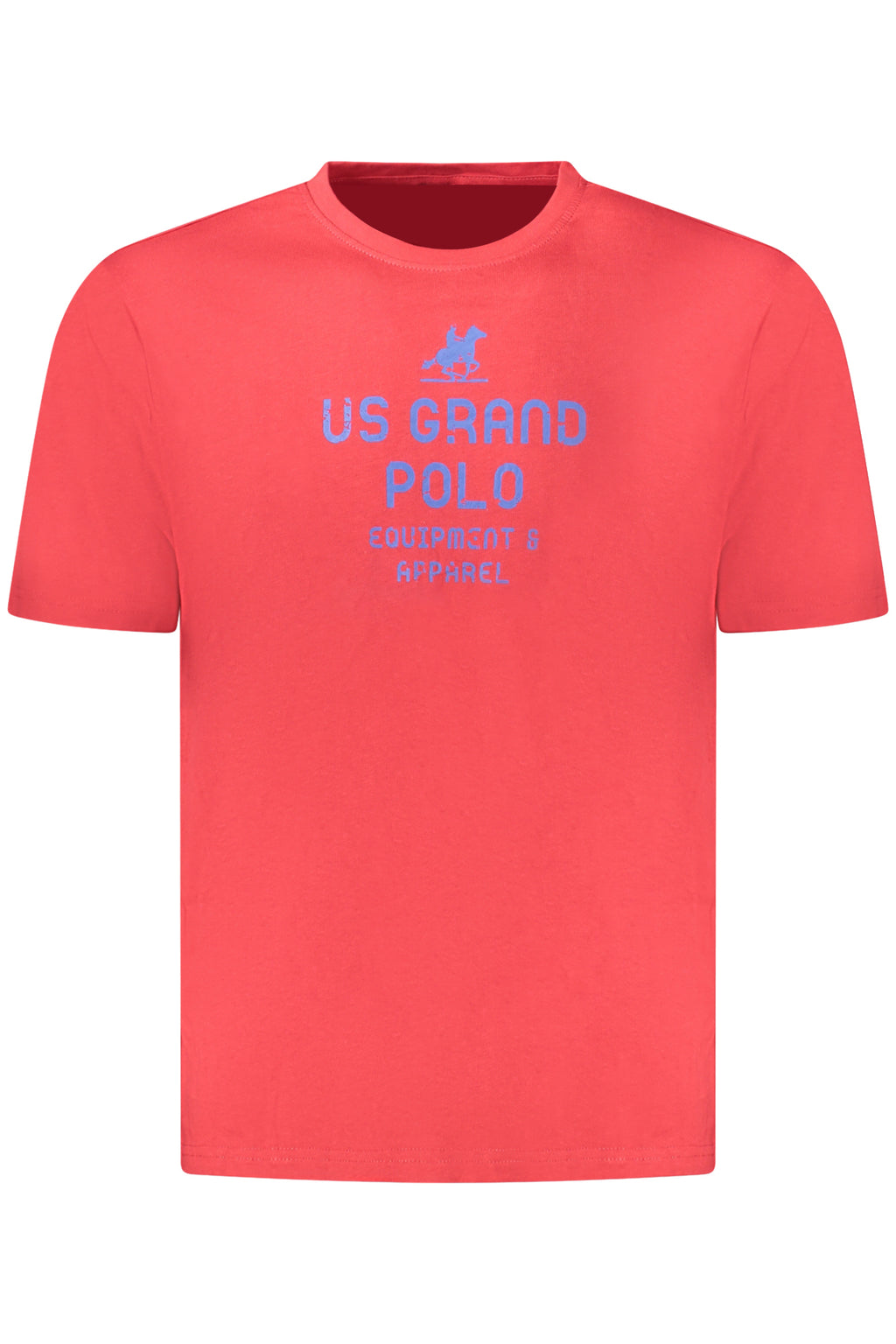 US GRAND Herren-T-Shirt mit kurzen Ärmeln, rot