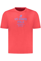 US GRAND Herren-T-Shirt mit kurzen Ärmeln, rot