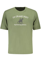 US GRAND Herren-T-Shirt mit kurzen Ärmeln, grün