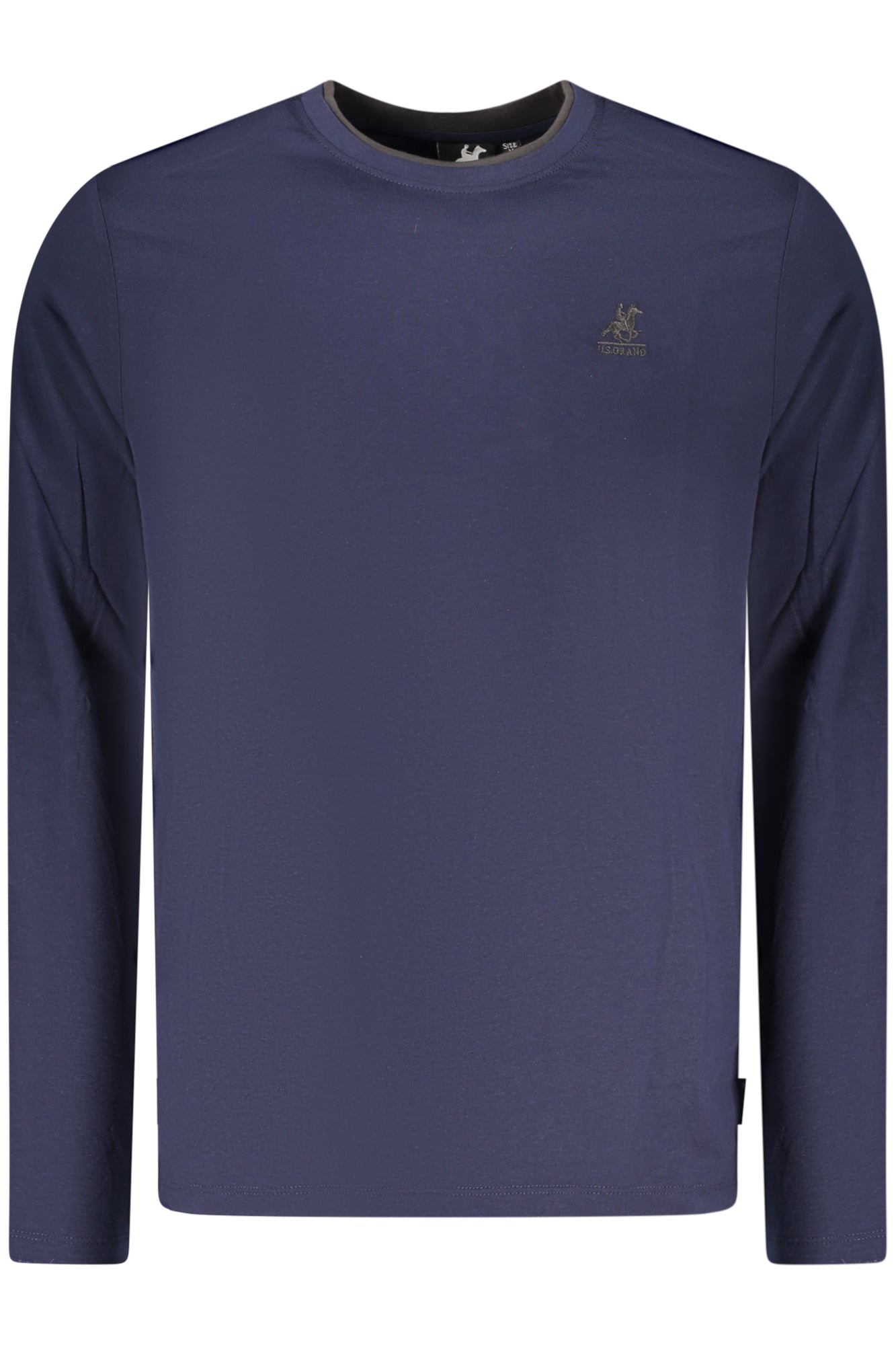 U.S. GRAND Herren Langarm-T-Shirt Beige – Baumwolle mit Stickerei | soulluna.de Schwarz
