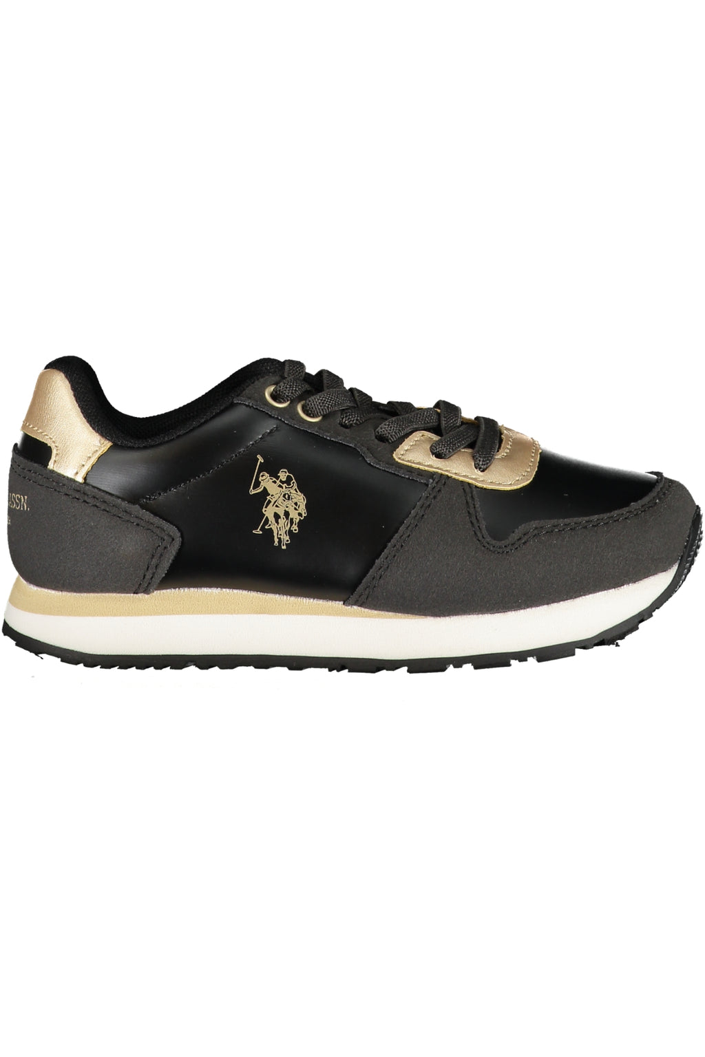 US POLO ASSN. SCHWARZE KINDER-SPORTSCHUHE