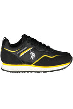 US POLO ASSN. SCHWARZE KINDER-SPORTSCHUHE