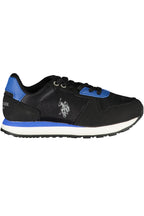 US POLO ASSN. SCHWARZE KINDER-SPORTSCHUHE