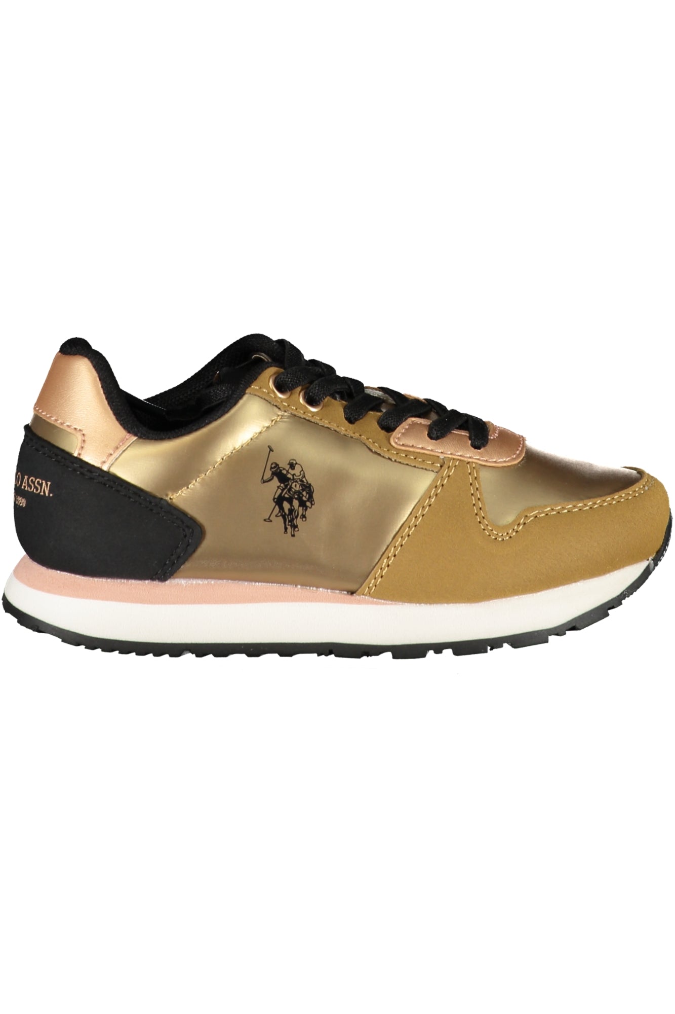 U.S. POLO ASSN. Kinder Sneaker – Sportschuhe mit, sportlich Gold
