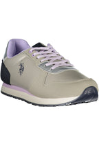 US POLO ASSN. SILBERNE DAMEN-SPORTSCHUHE