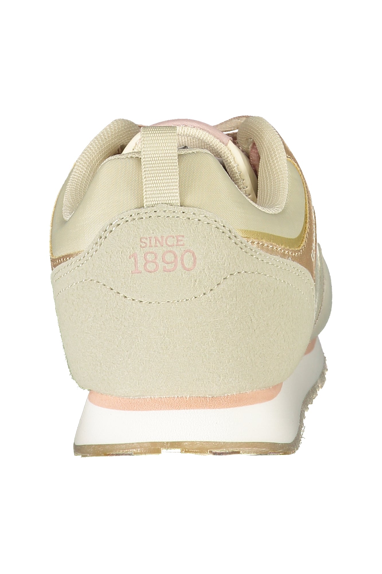U.S. POLO ASSN. Rosa Sneaker Damen – Sportlicher Freizeitschuh mit Kontrastdetails Beige