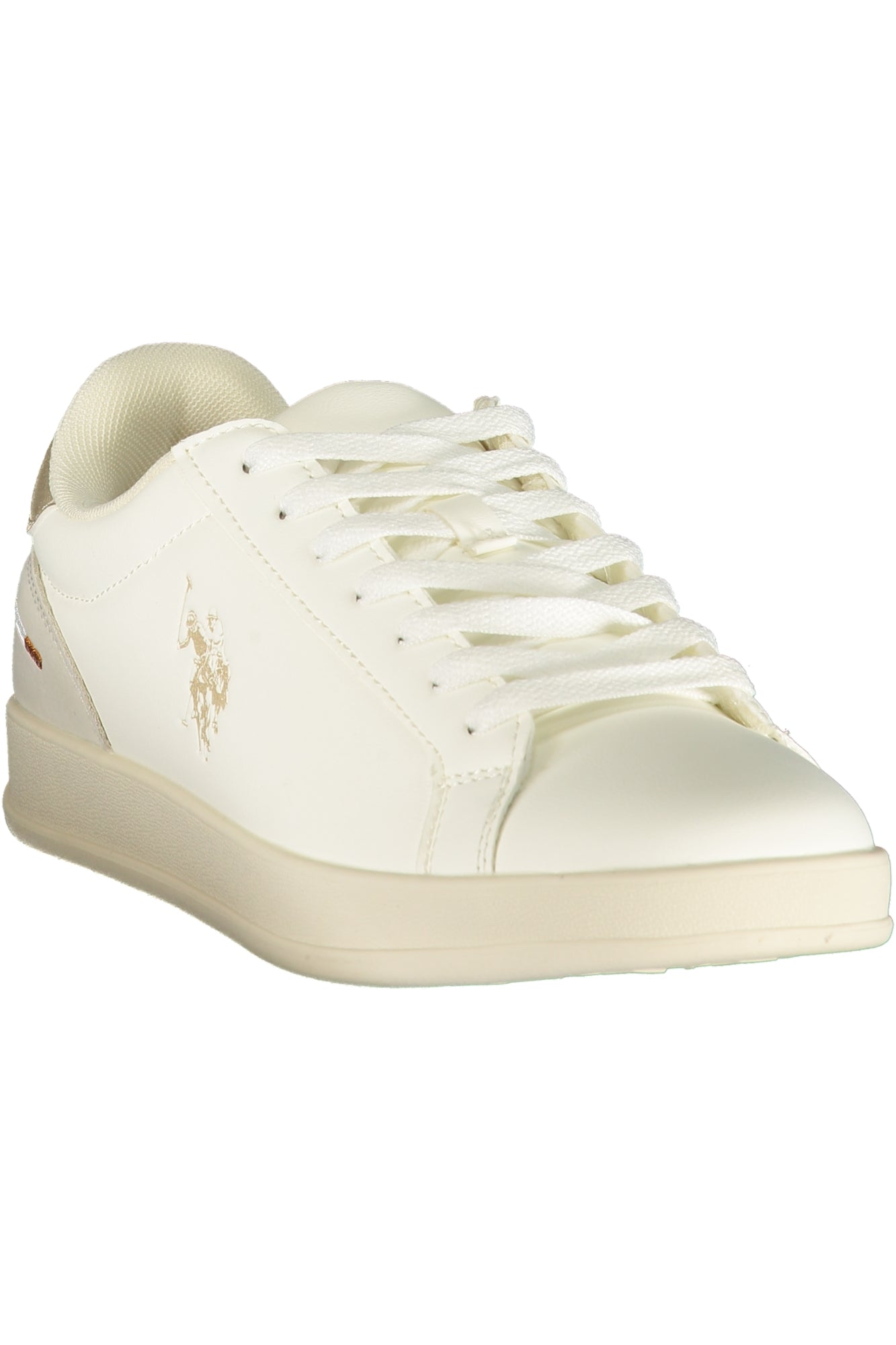 U.S. POLO ASSN. Damen Sneaker – Sportschuh mit Schnürsenkeln Beige
