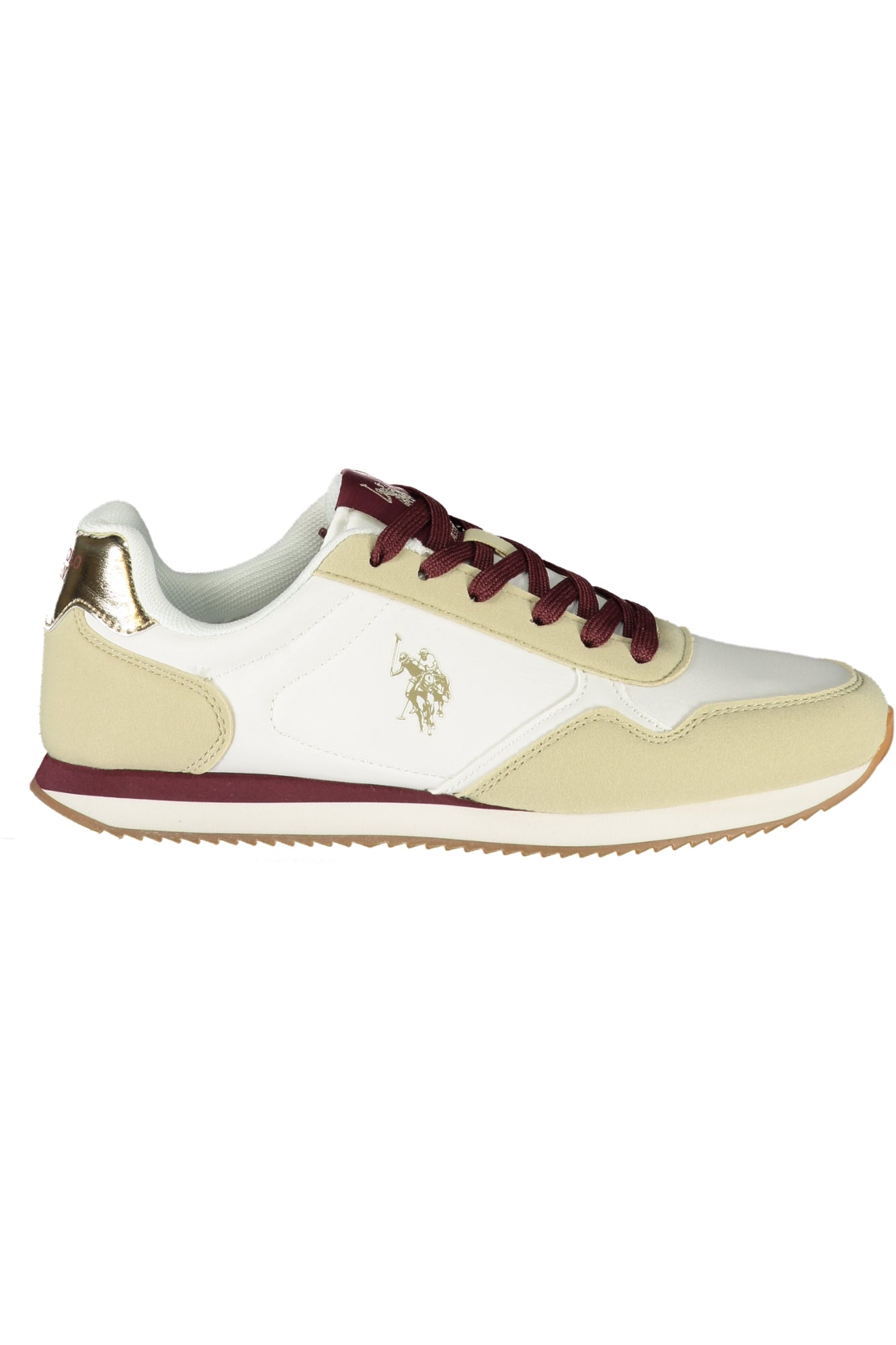 U.S. POLO ASSN. Damen Sneaker – Sportschuh mit Schnürsenkeln Weiß