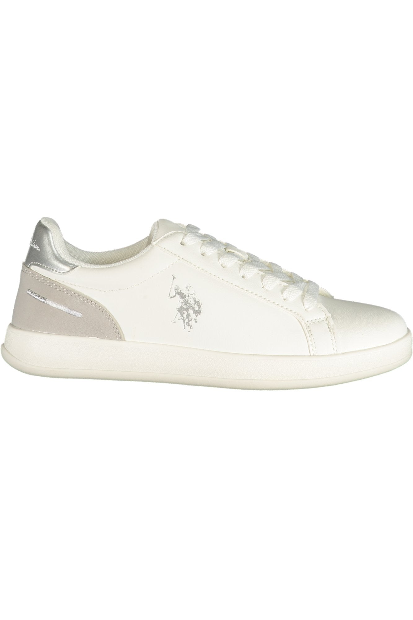 U.S. POLO ASSN. Damen Sneaker – Sportschuh mit Schnürsenkeln Weiß