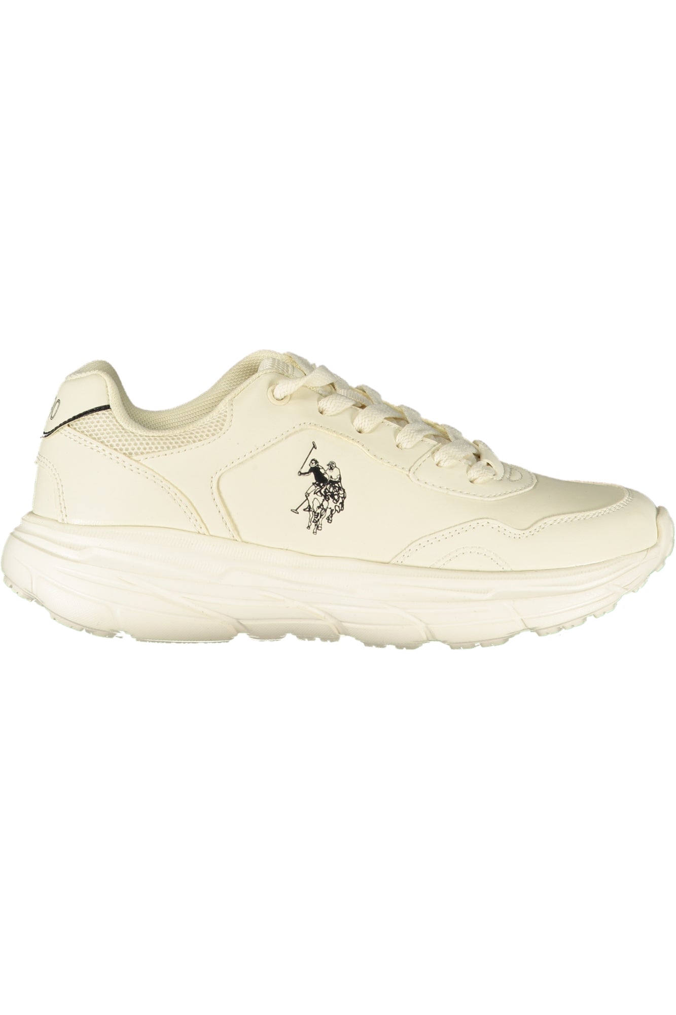 U.S. POLO ASSN. Damen Sneaker – Sportschuh mit Schnürsenkeln Weiß