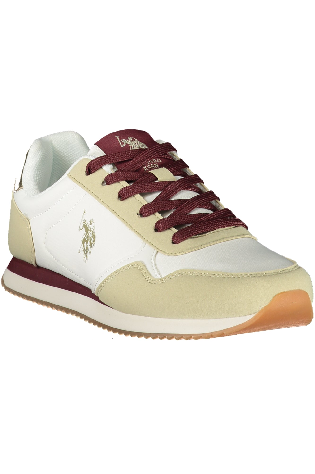 U.S. POLO ASSN. Damen Sneaker – Sportschuh mit Schnürsenkeln Weiß