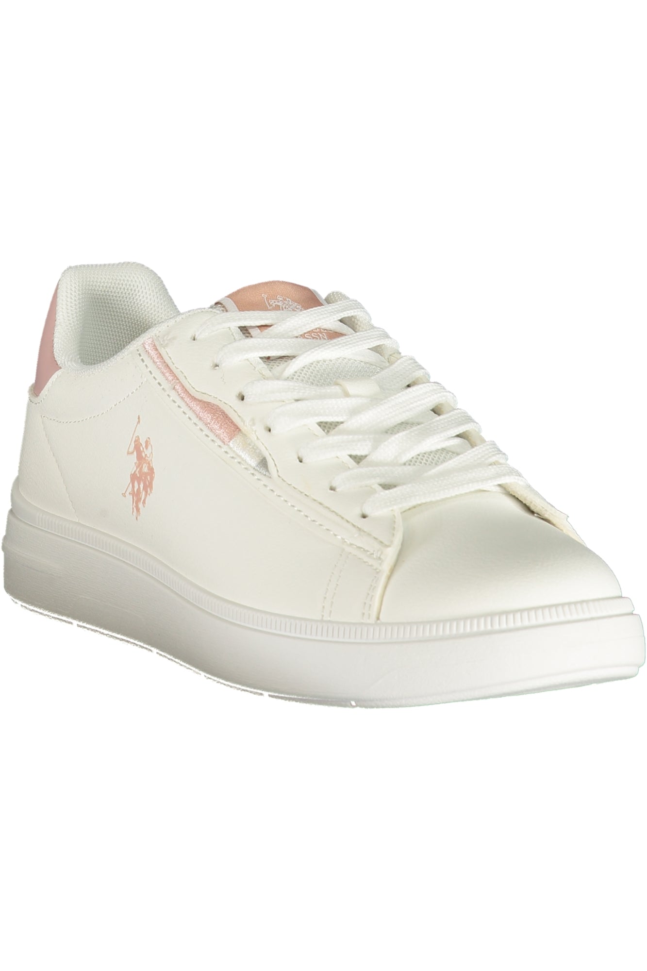 U.S. POLO ASSN. Damen Sneaker – Sportschuh mit Schnürsenkeln Weiß