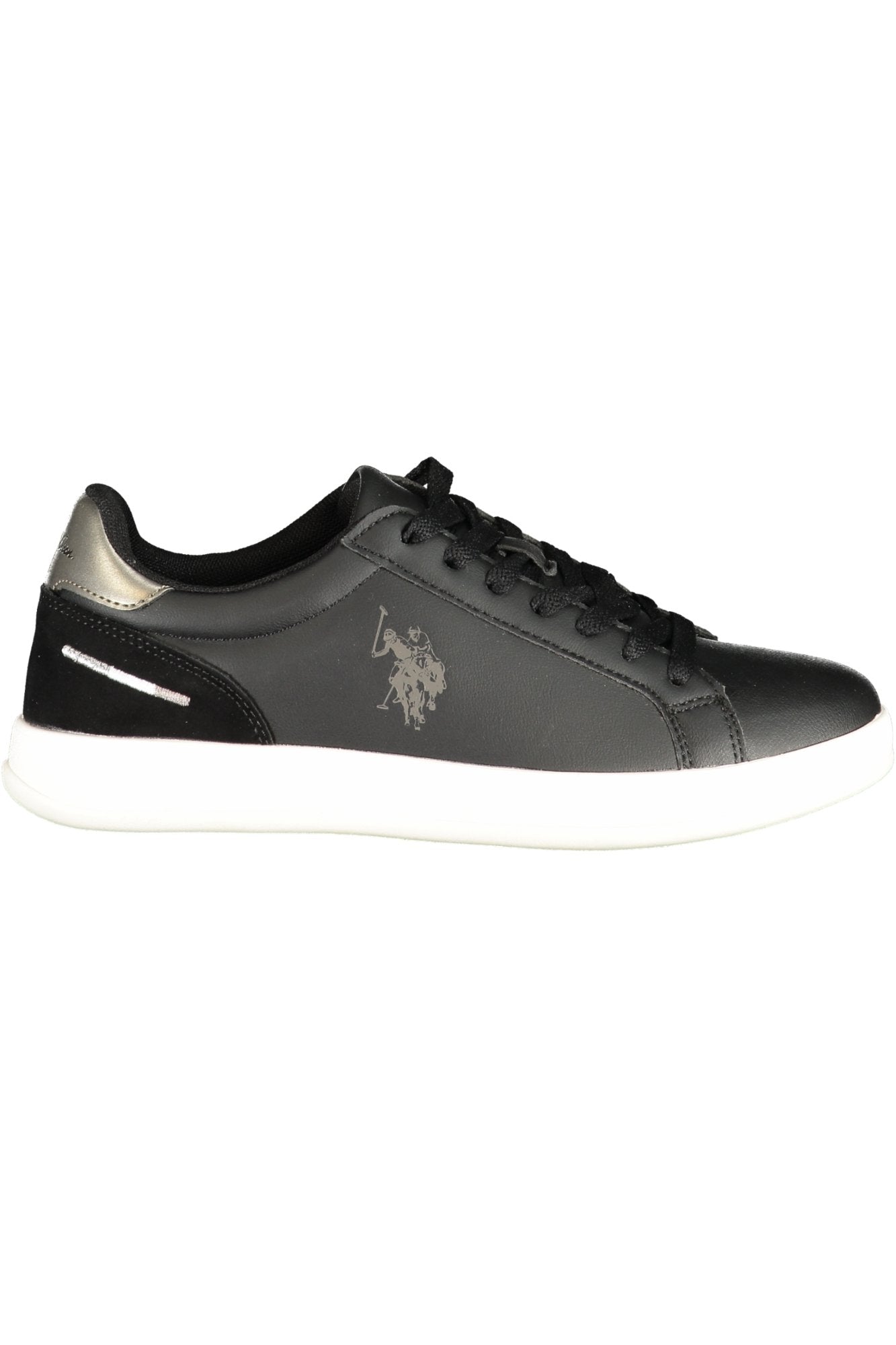 U.S. POLO ASSN. Damen Sneaker – Sportschuh mit Schnürsenkeln Schwarz Hauptbild