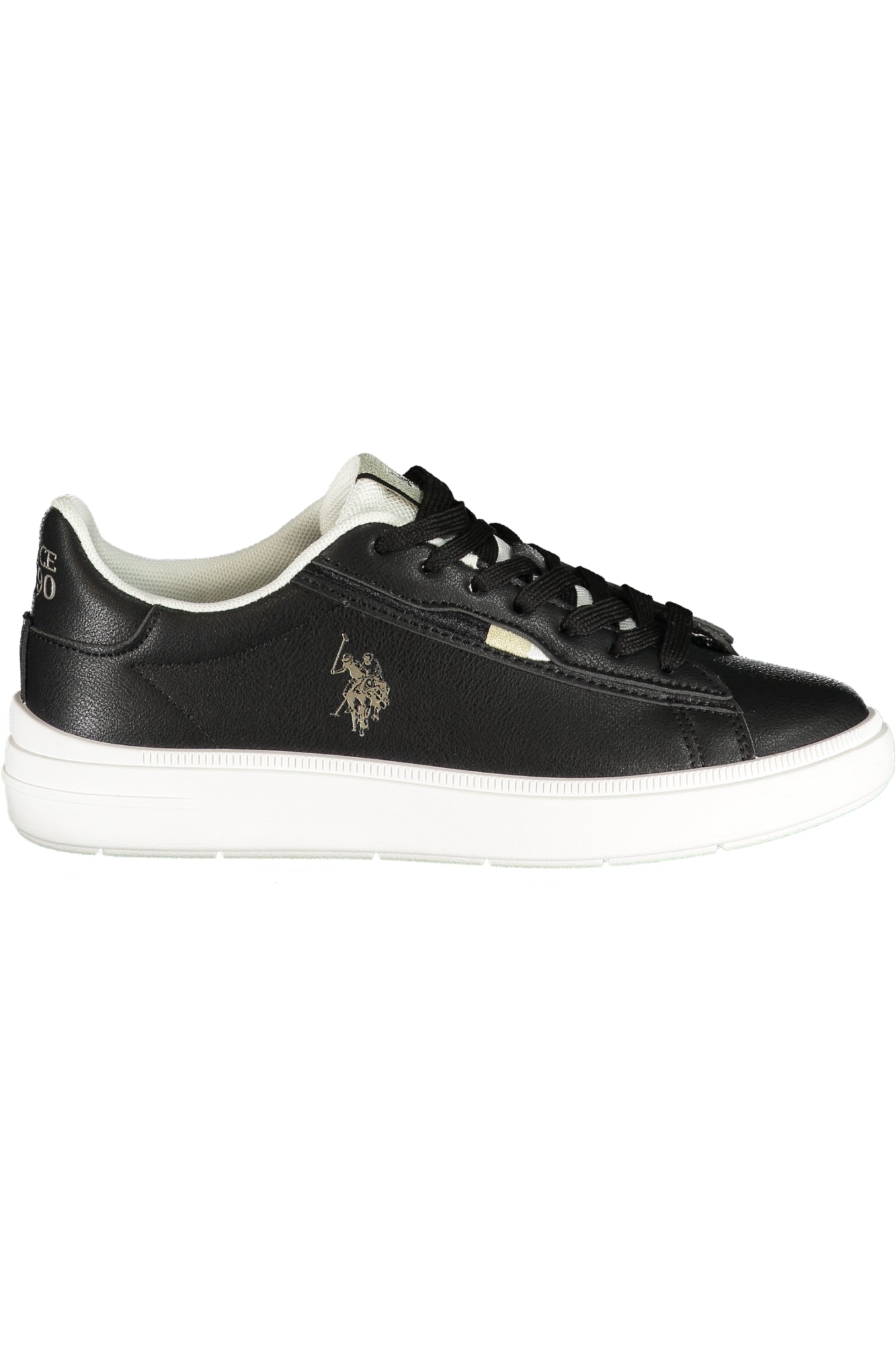 U.S. POLO ASSN. Damen Sneaker – Sportschuh mit Schnürsenkeln Schwarz