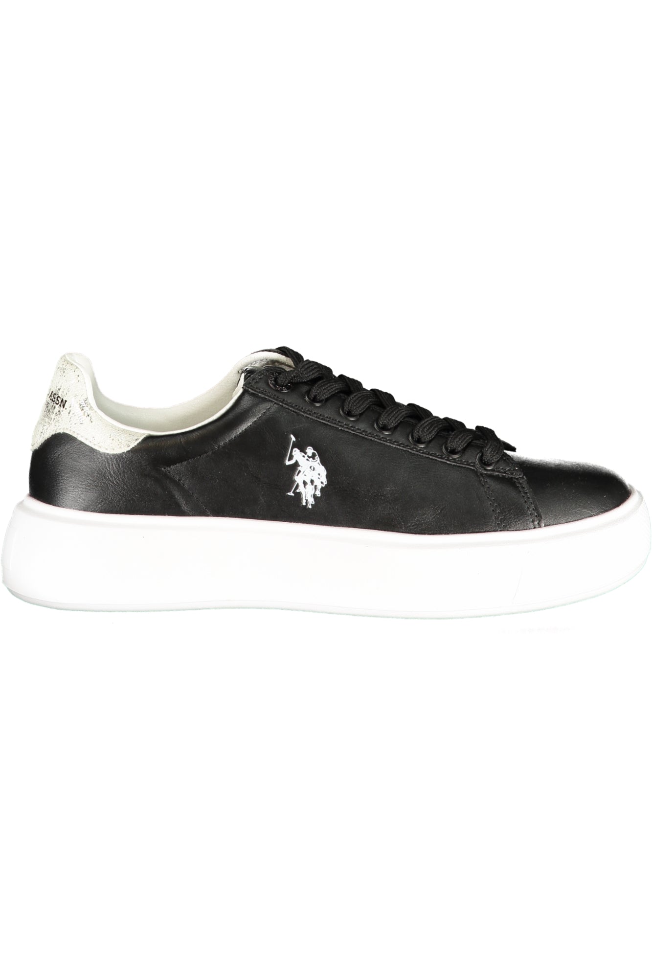 U.S. POLO ASSN. Damen Sneaker – Sportschuh mit Schnürsenkeln Schwarz