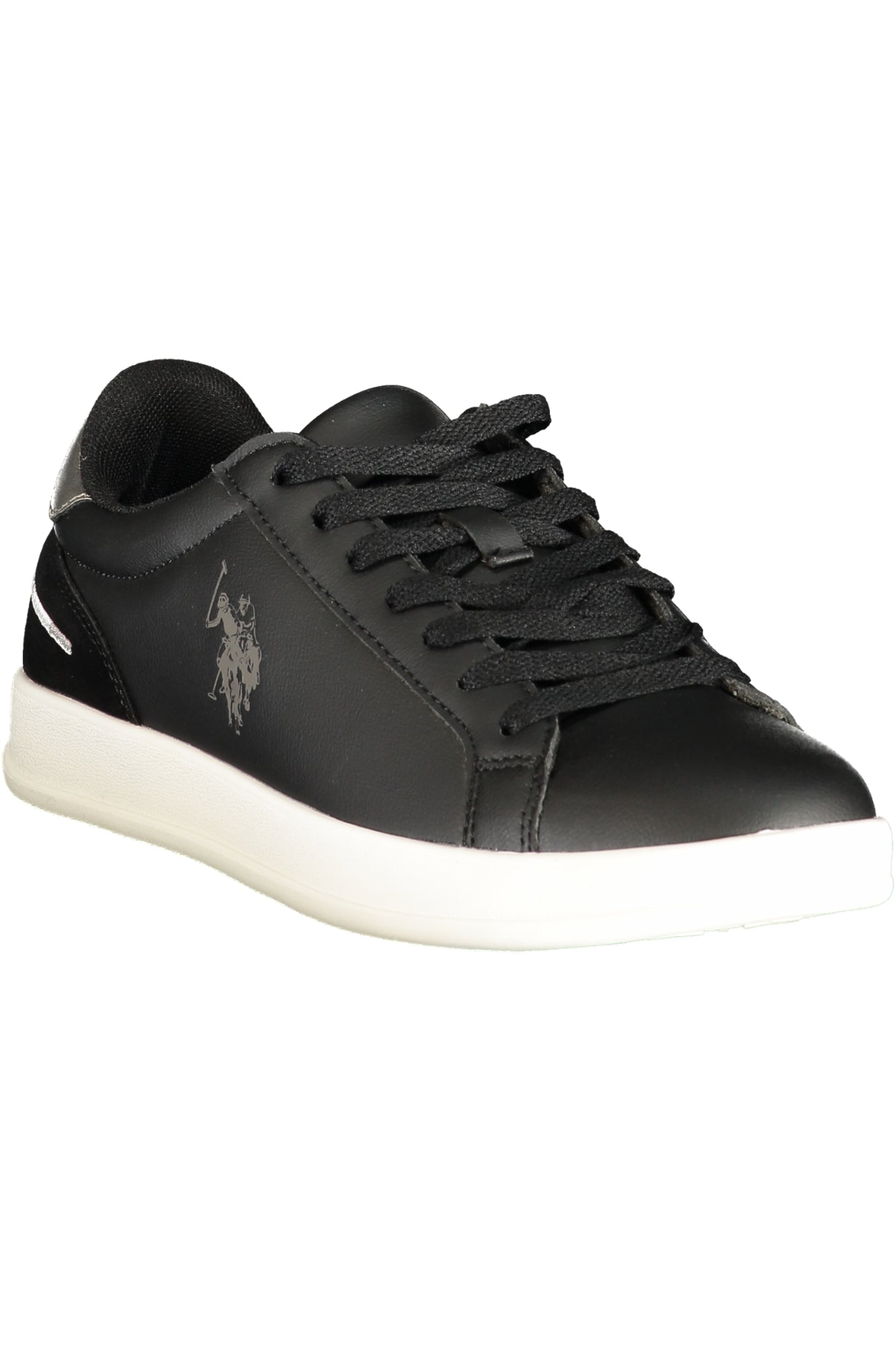 U.S. POLO ASSN. Damen Sneaker – Sportschuh mit Schnürsenkeln Schwarz