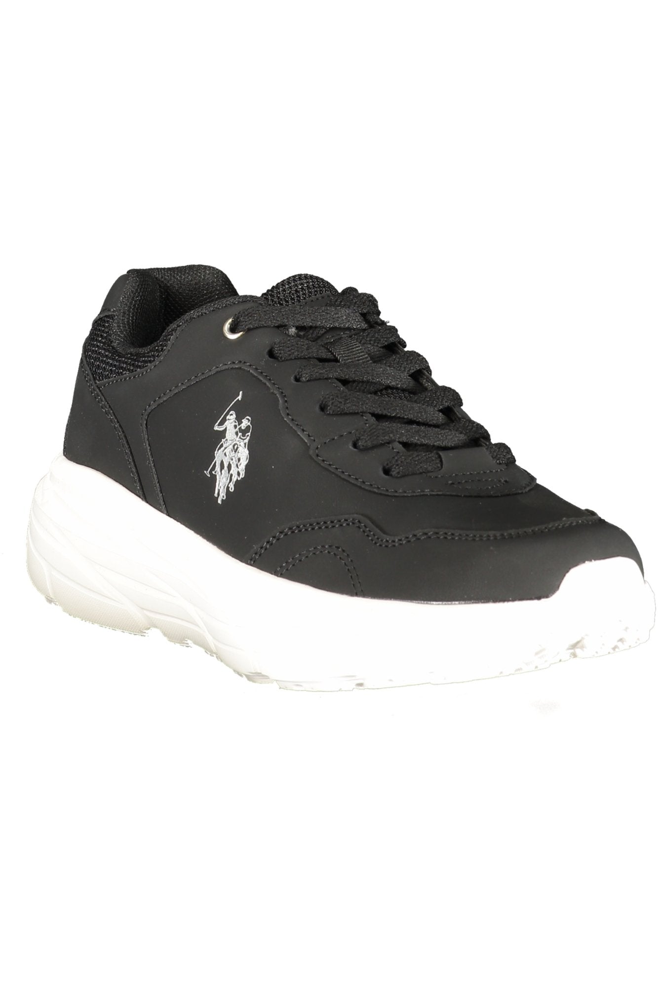 U.S. POLO ASSN. Damen Sneaker – Sportschuh mit Schnürsenkeln Schwarz