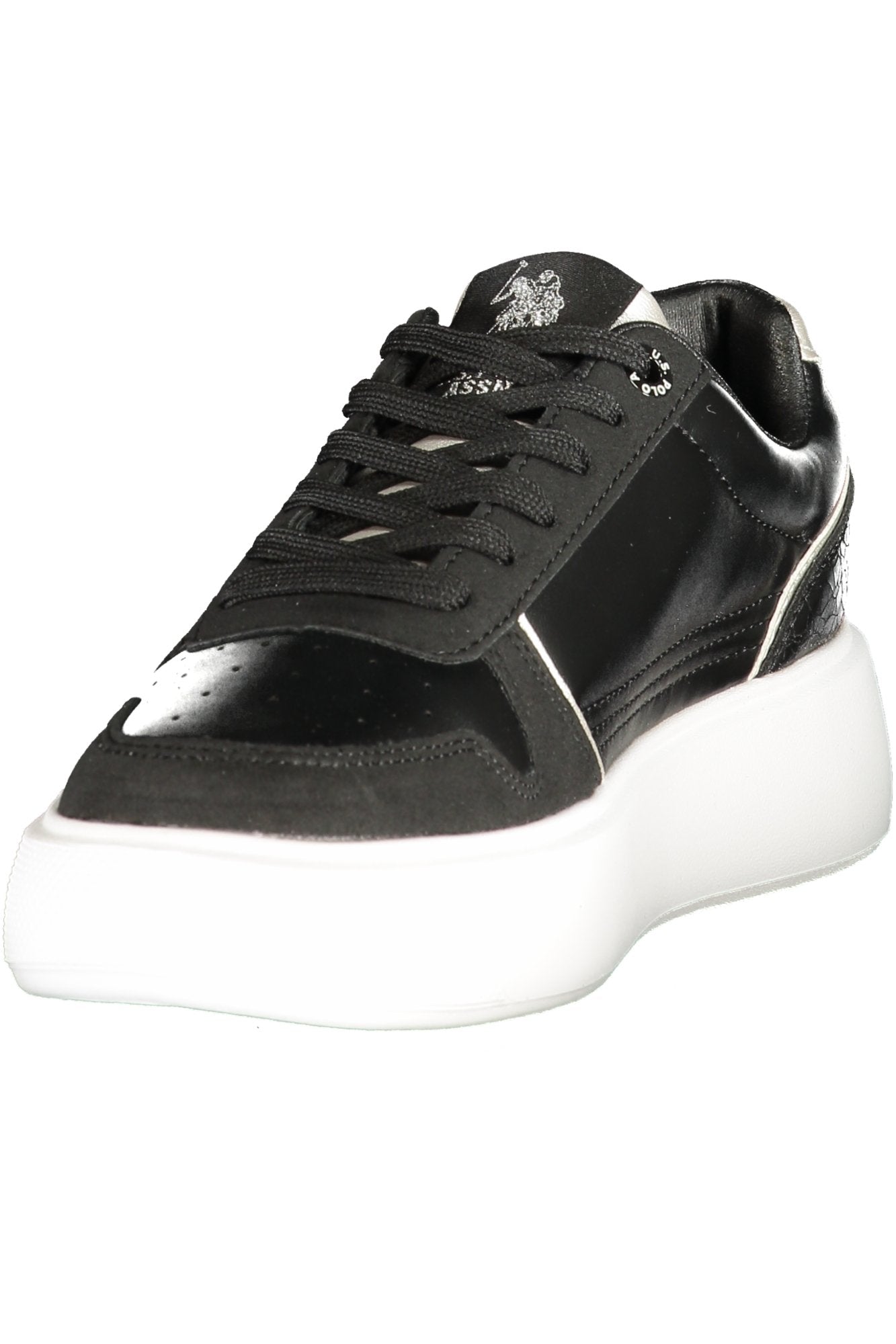 U.S. POLO ASSN. Damen Sneaker – Sportschuh mit Schnürsenkeln Schwarz