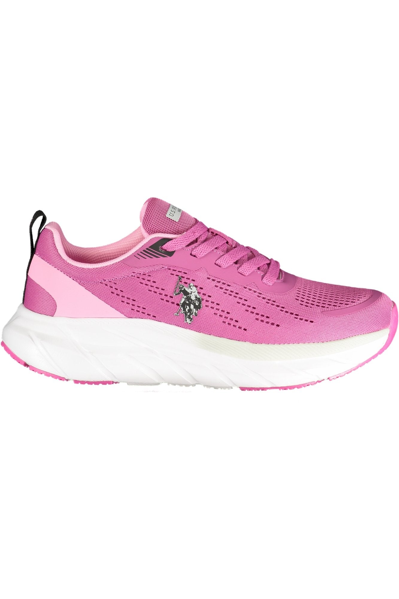 U.S. POLO ASSN. Damen Sneaker – Sportschuh mit Schnürsenkeln Rosa