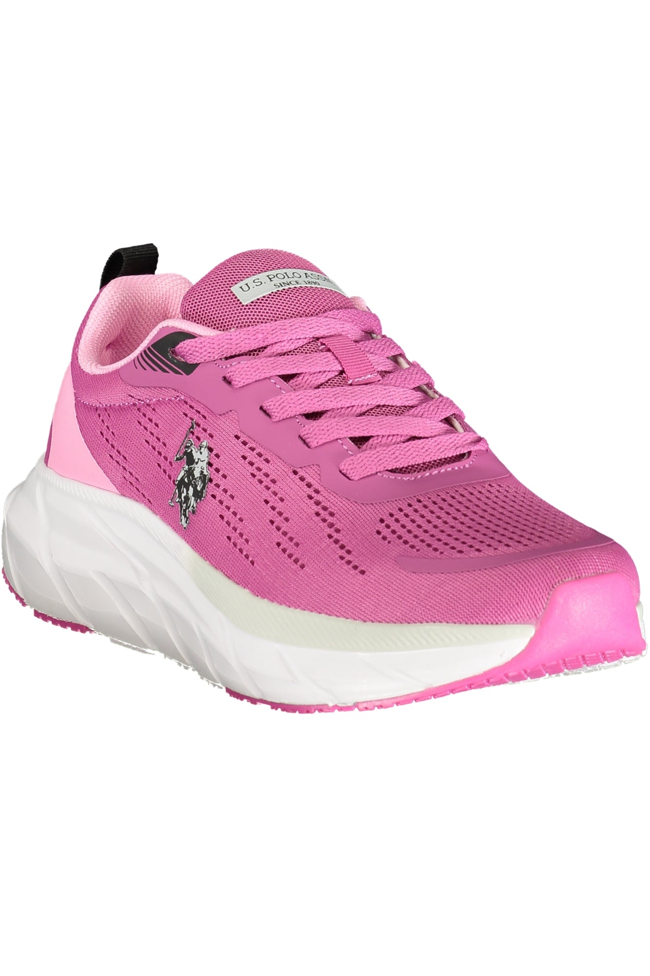 U.S. POLO ASSN. Damen Sneaker – Sportschuh mit Schnürsenkeln Rosa