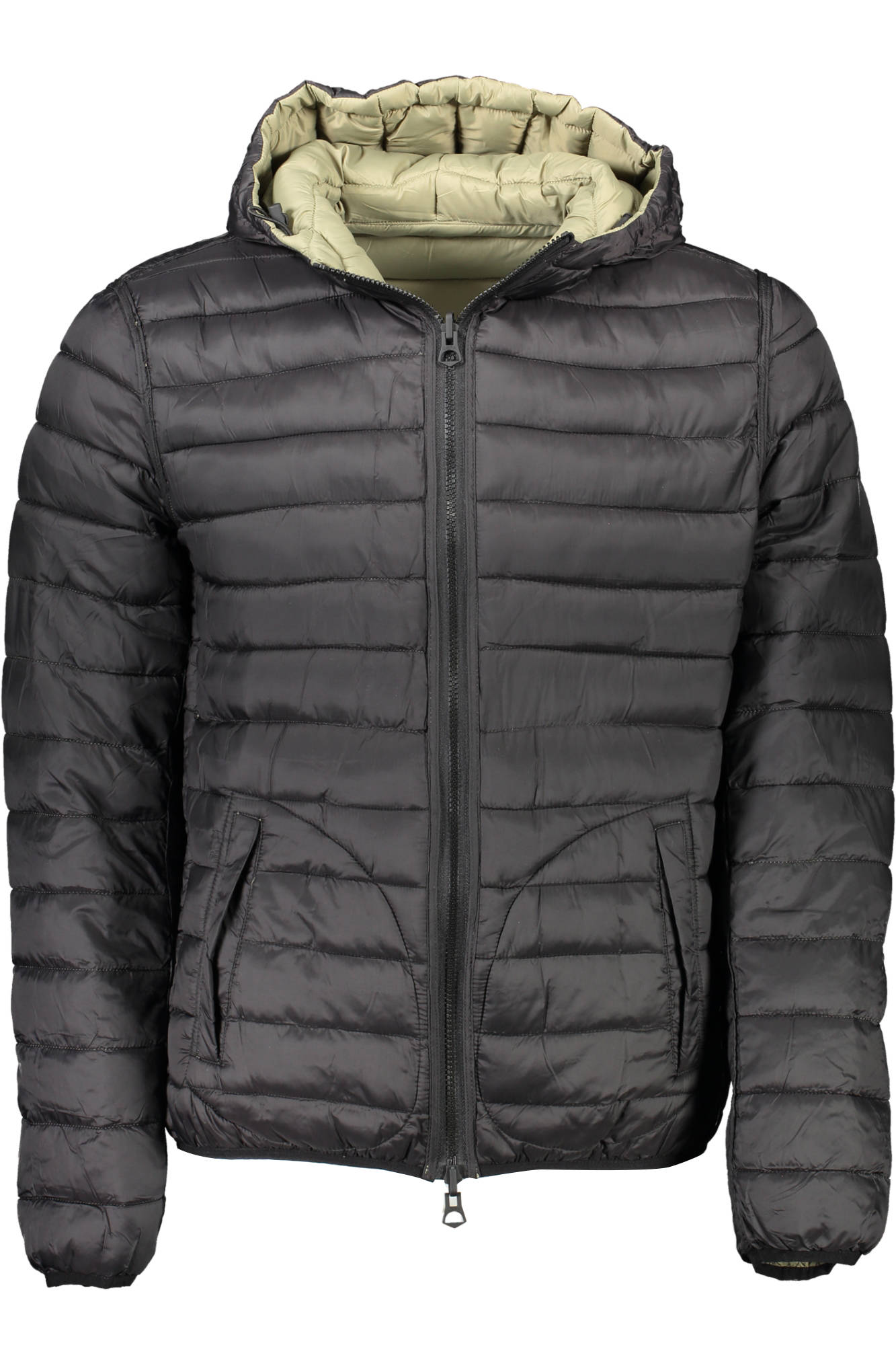 U.S. POLO Assn. Grüne Herrenjacke – Wendbare Kapuzenjacke für Herbst/Winter Grün