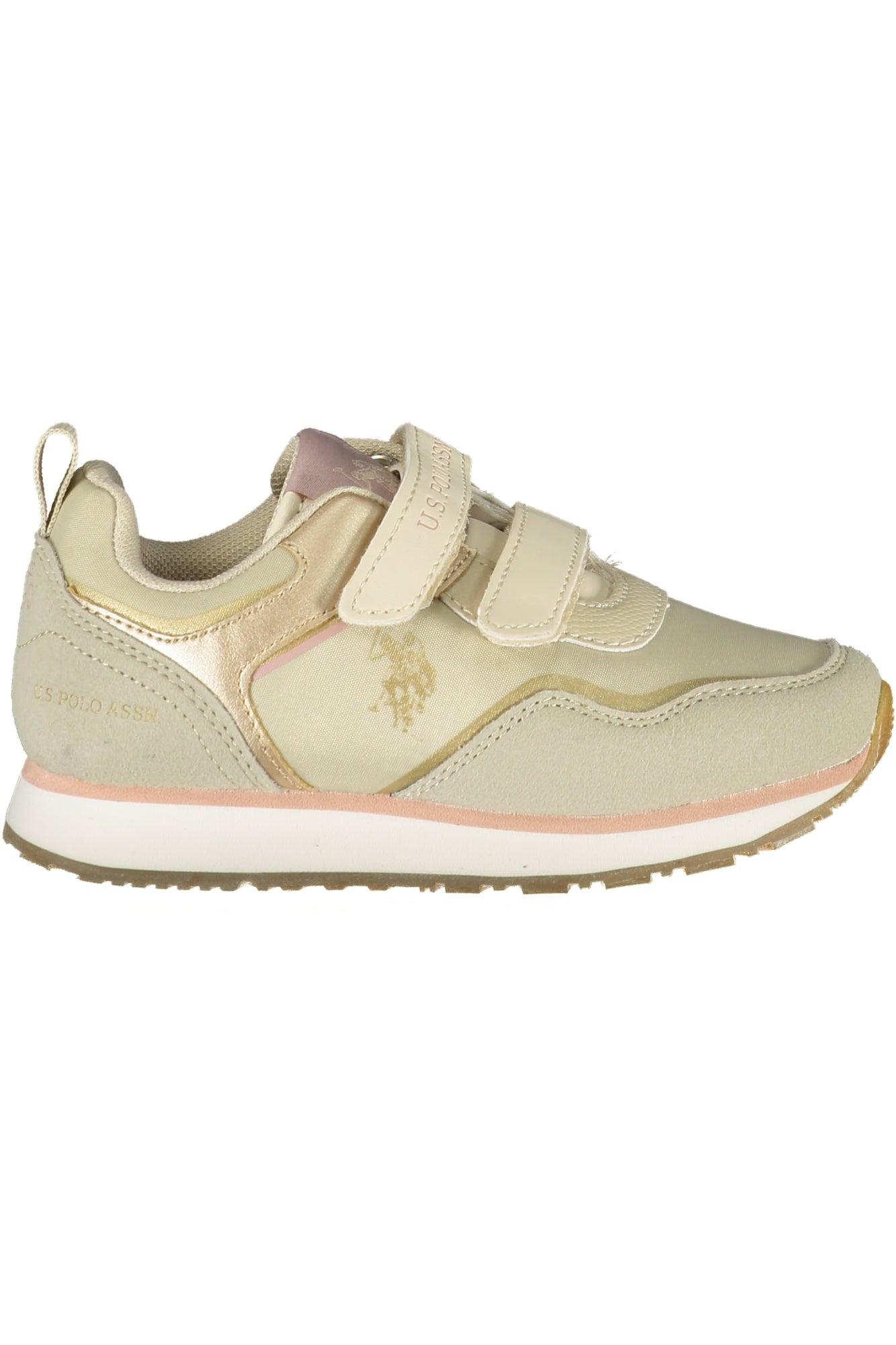U.S. POLO BEST PRICE Kinder Sneaker – Sportschuhe mit Riemen Beige