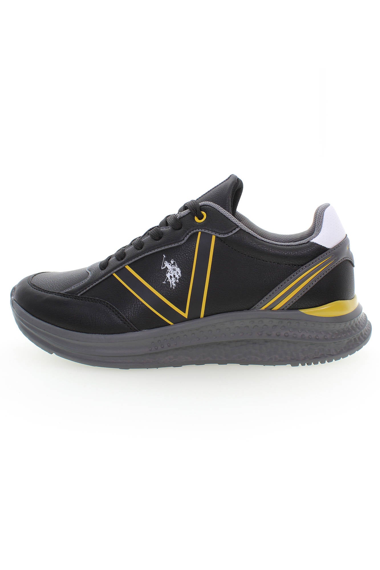 U.S. POLO BEST PRICE Herren Sportschuhe Schwarz – Sneaker für Herbst/Winter Schwarz
