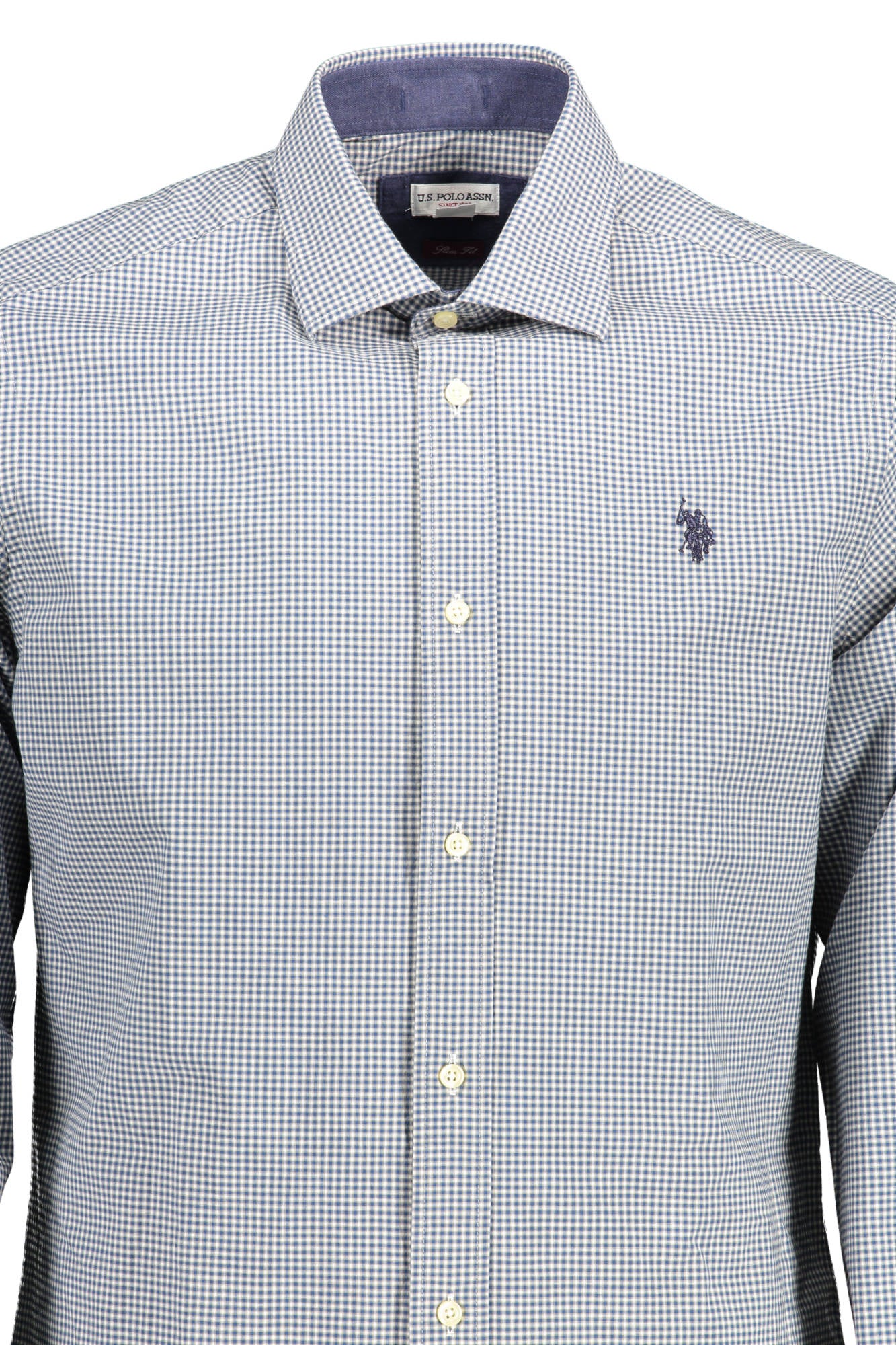 U.S. POLO Langarmhemd Herren Hellblau – Slim Fit aus Baumwolle | soulluna.de Hellblau
