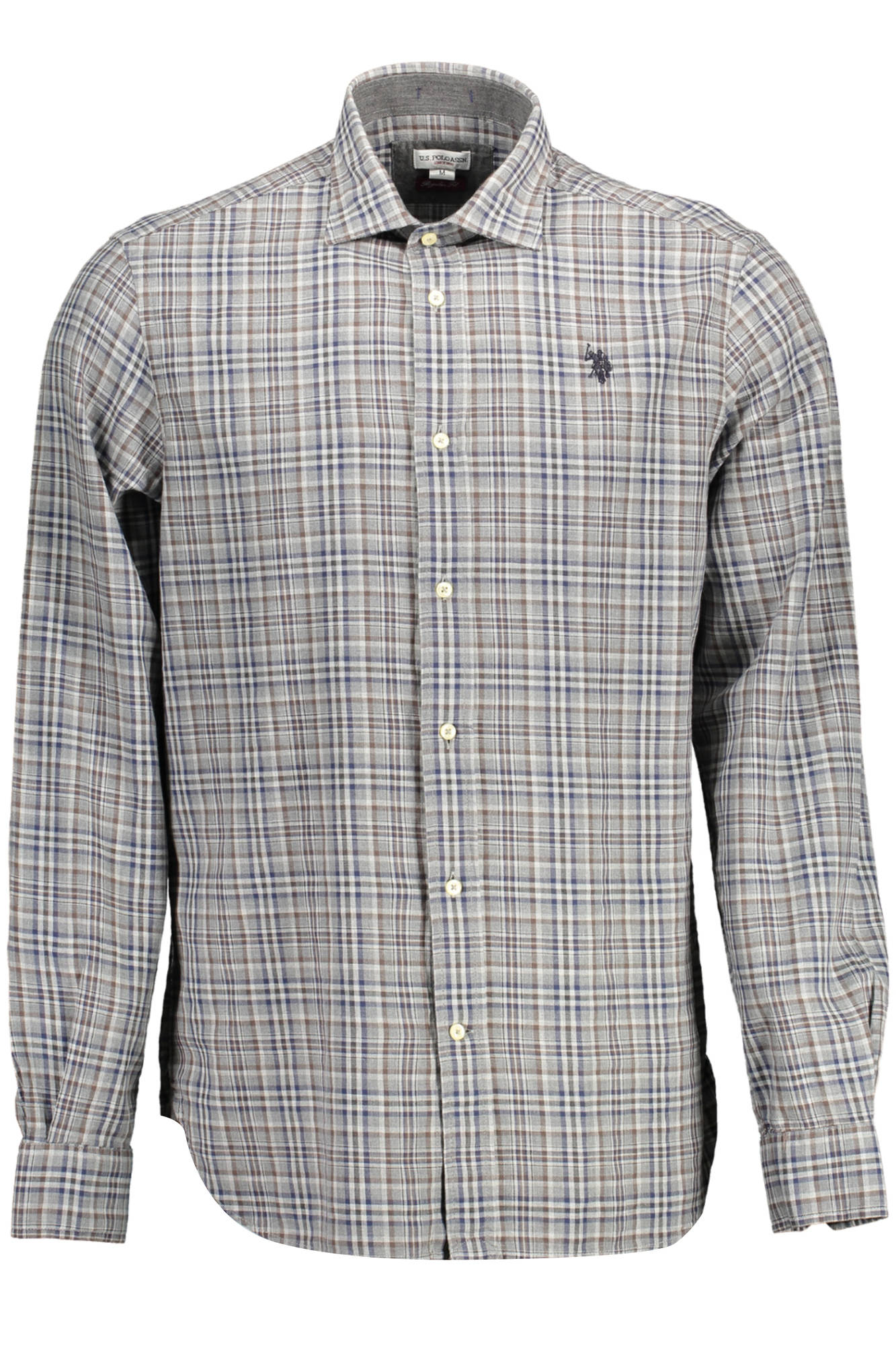 U.S. POLO Poloshirt Langarm Herren Grau – Klassisches Baumwollhemd für Herbst/Winter Grau
