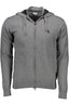US POLO CARDIGAN HERREN GRAU
