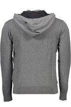 US POLO CARDIGAN HERREN GRAU