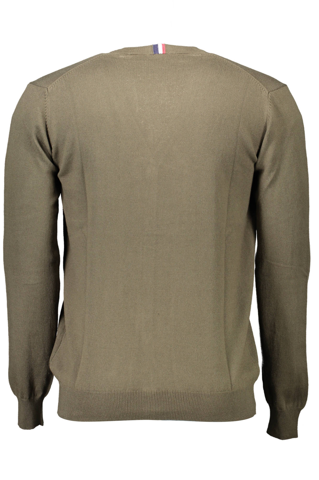 U.S. POLO Cardigan Herren – V-Ausschnitt aus Baumwolle-Kaschmir für Herbst/Winter Grün