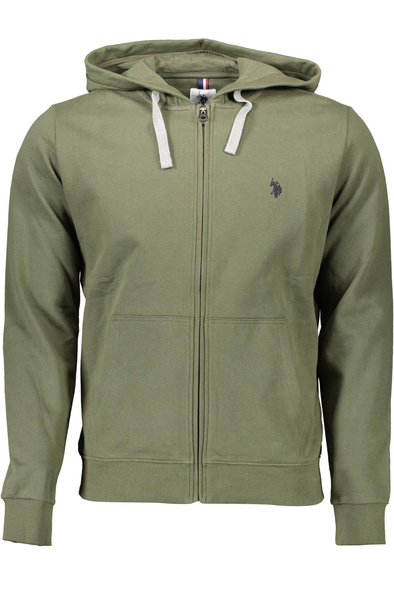 US POLO GREEN MAN SWEATSHIRT WITH ZIPPER Main image