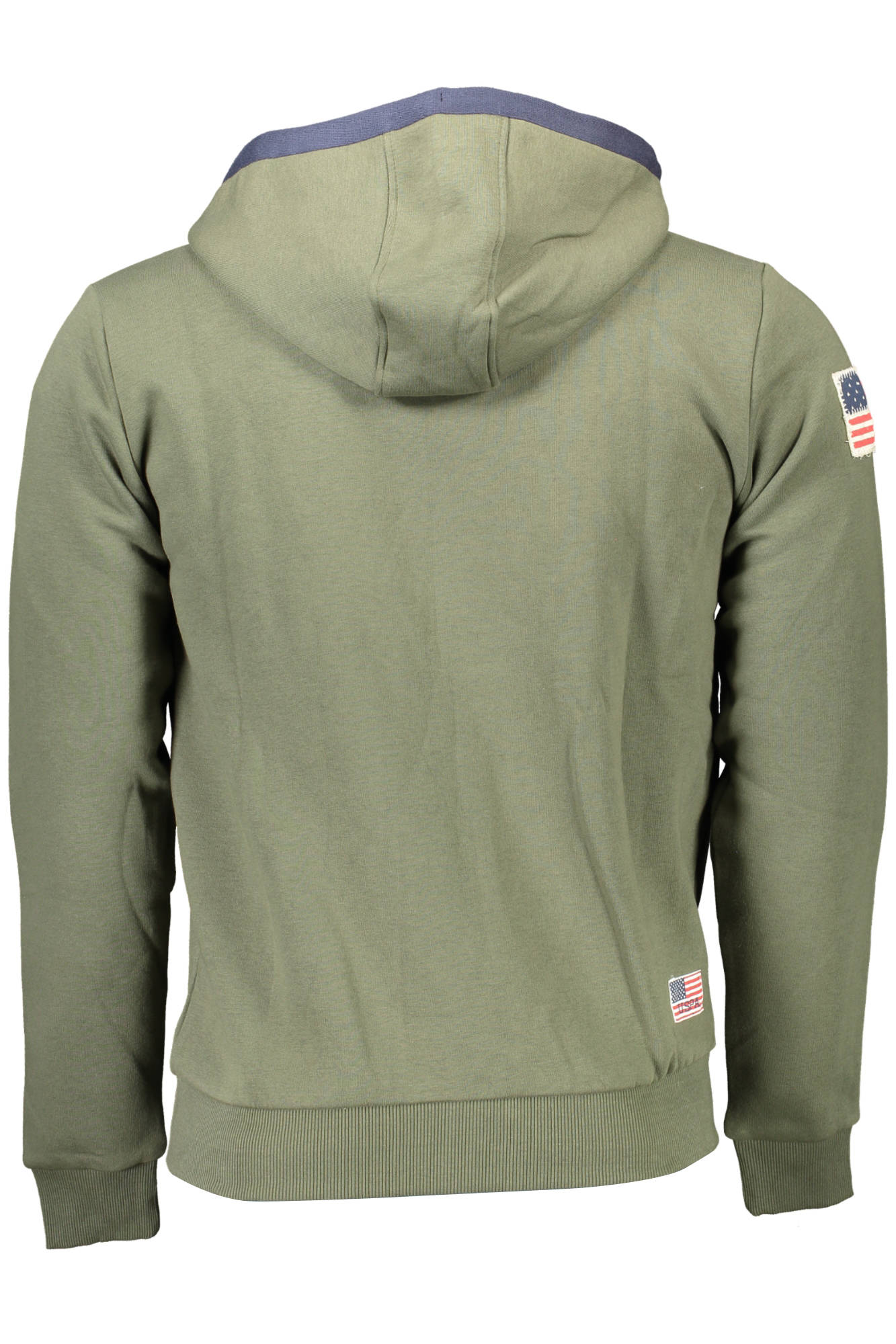 U.S. POLO Sweatshirt Herren mit Reißverschluss – Kapuzenpullover für Herbst/Winter Grün
