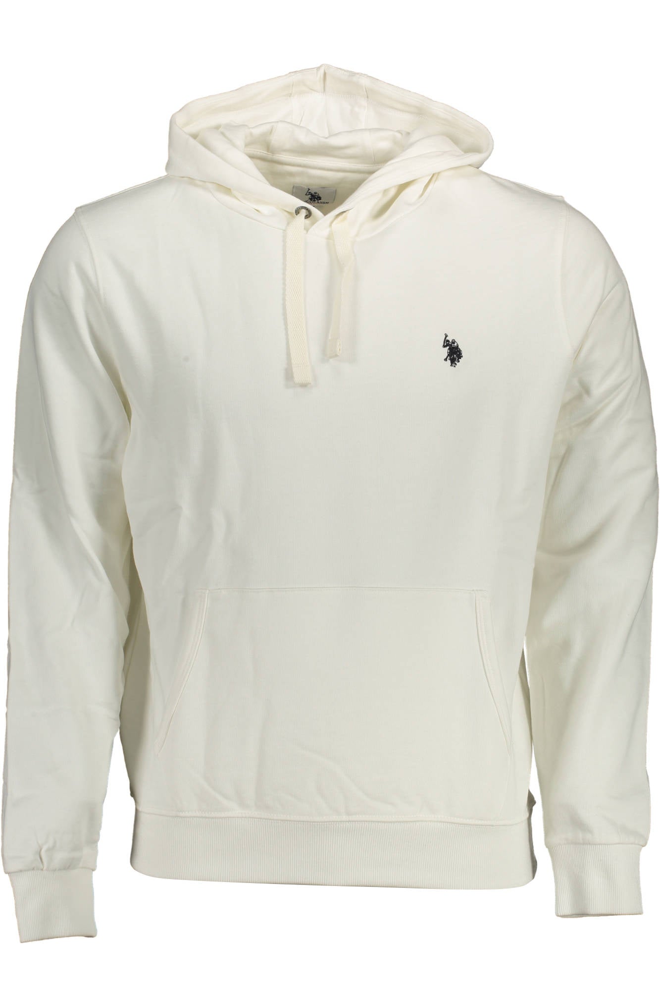 U.S. POLO Sweatshirt Herren Blau – Kapuzenpullover aus 100% Baumwolle für Herbst/Winter Weiß