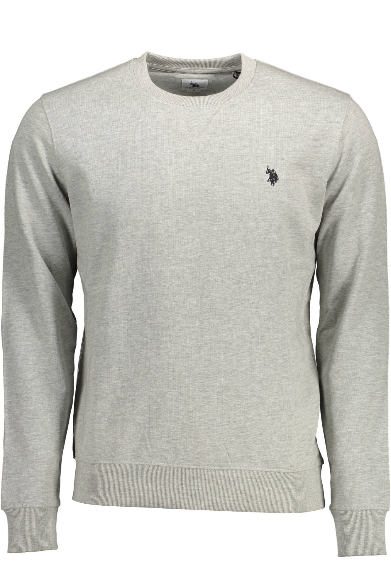U.S. POLO Sweatshirt Herren Grau – Rundhalsausschnitt mit Logo-Stickerei | soulluna.de Grau Hauptbild