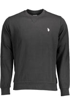 US POLO SWEATSHIRT OHNE ZIP SCHWARZ HERREN