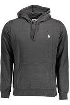 US POLO SWEATSHIRT OHNE ZIP SCHWARZ HERREN
