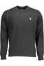 U.S. POLO Sweatshirt Herren Schwarz – Klassisches Langarm-Sweatshirt ohne Zip Schwarz
