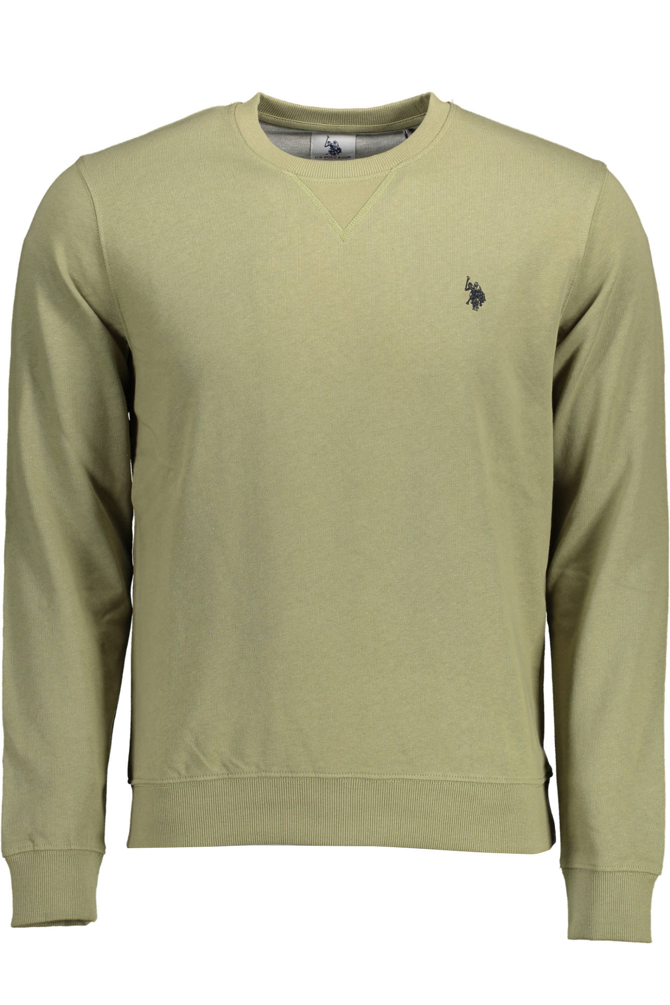 U.S. POLO Sweatshirt Herren Grau – Rundhalsausschnitt mit Logo-Stickerei | soulluna.de Zweitbild