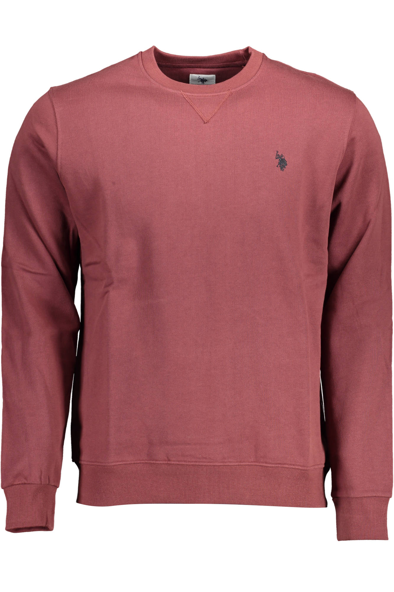 U.S. POLO Sweatshirt Herren Schwarz – Klassisches Langarm-Sweatshirt ohne Zip Violett