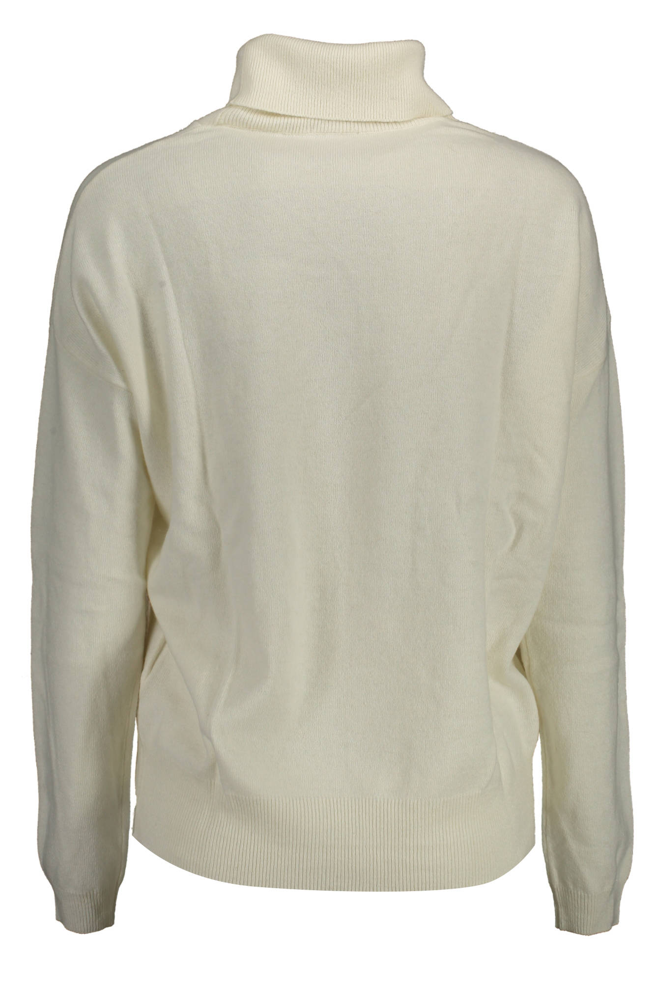 U.S. POLO Rollkragen-Poloshirt Damen – Beige aus Wolle & Kaschmir für Herbst/Winter Weiß