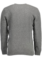 US GRAUER POLOSWEATER FÜR HERREN