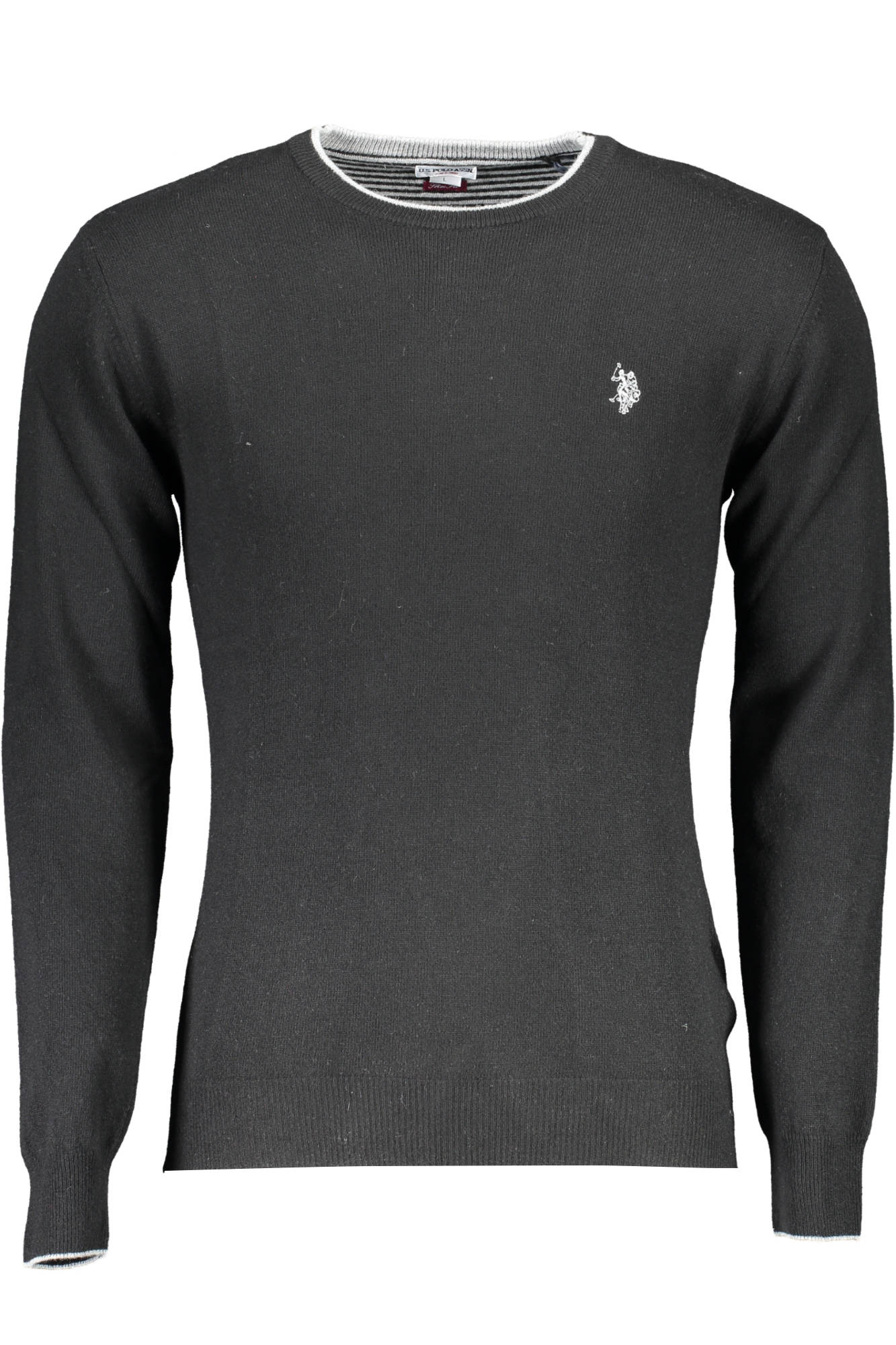 U.S. POLO Pullover Herren Schwarz – Schmaler Schnitt mit Kaschmir-Anteil | soulluna.de Schwarz